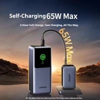 UGREEN 200W 20000mAh Power Bank Fast Charger With Built-in 65CM Cable Portable External Battery For iPhone17 Pro Laptop Notebook - Image 5
