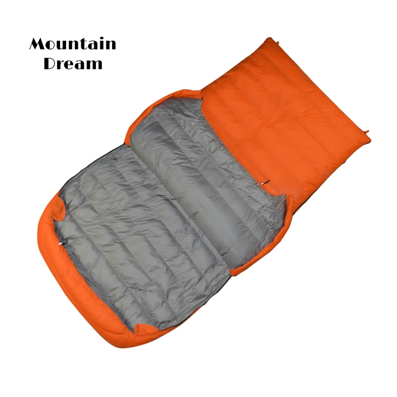 Outdoor Comfort Double Sleeping Bag Adult Couple Filling 800G 1200G 1500G Camping Hiking White Duck Down