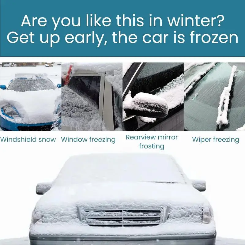 De Icer For Car Windshield 60ml Snow Melting Car Deicer Spray Multifunctional Ice Melting Agent Spray Household Defrost