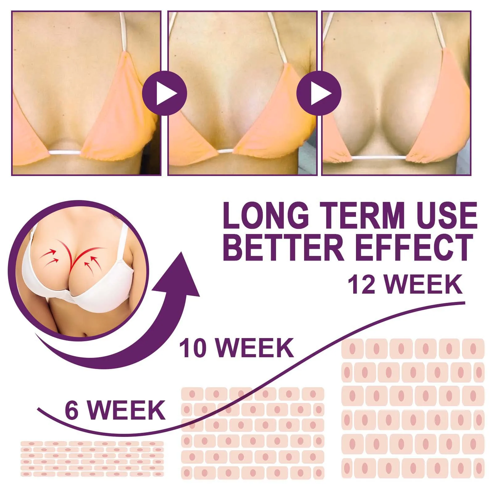 Breast Enhancement Capsule Promote Breast Lift Up Increase Tightness Moisturizing Smooth Anti-Sagging Fast Growth Care