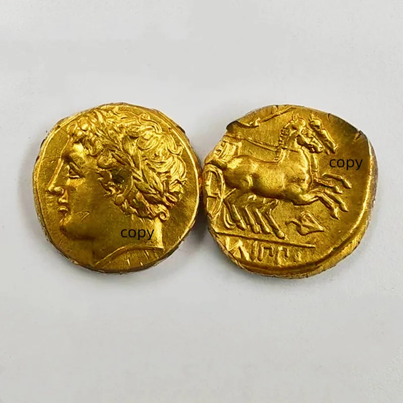 希少レア 古代ギリシャの偉大な芸術遺産 メダル50枚 純金仕上ブロンズ製 限定版 Vintage Original Greek Gold Coin Collection World Wonders