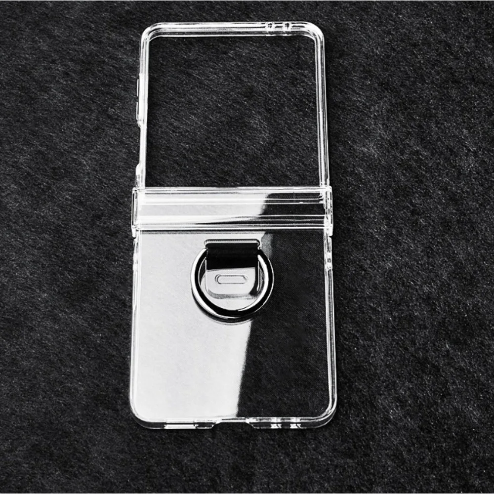 Transparent Ring Hinge Shockproof Phone Case