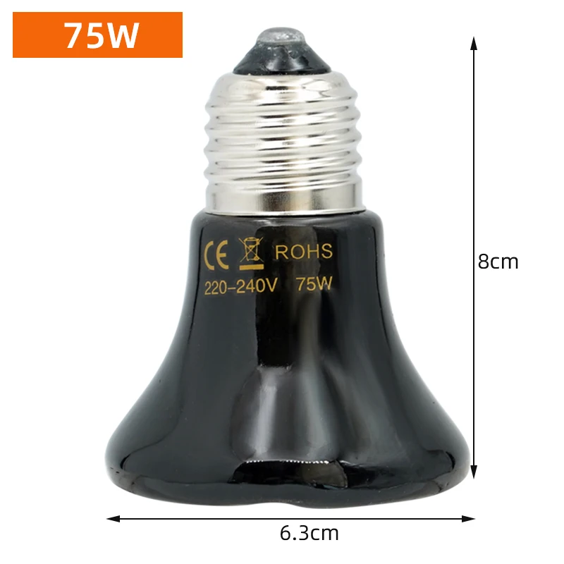 Title 9, Ceramic Heat Emitter Reptile Heat Lamp Pet Heat...