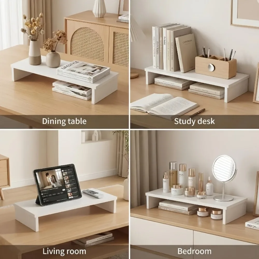 Ergonomic White Laptop Stand for Home and Office with Neck Protection and Stable Load-Bearing Design