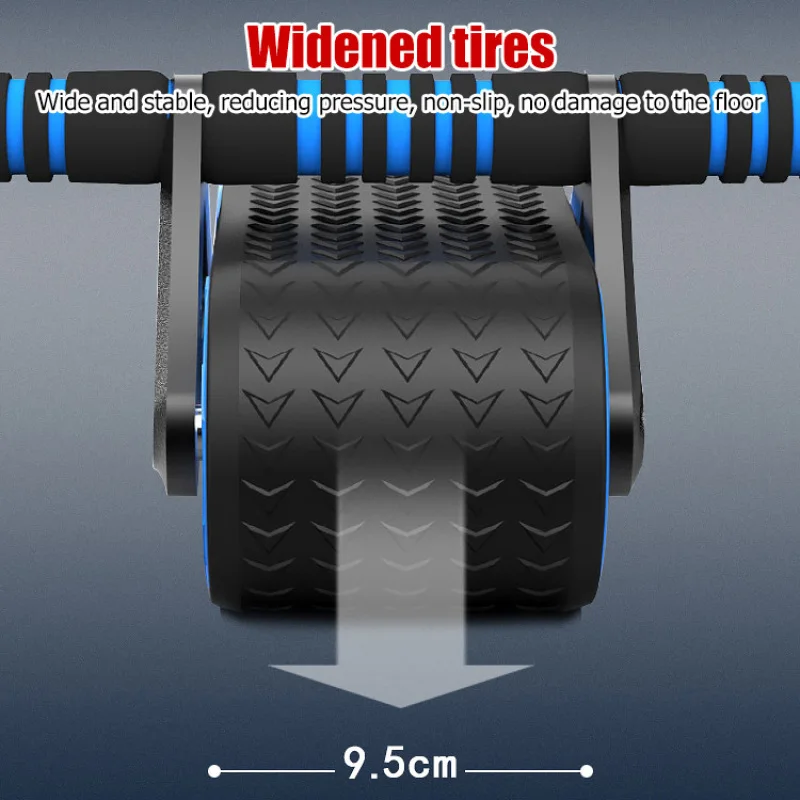 Men's and Women's Double Wheel Automatic Rebound Abdominal Muscle Training Wheel Anti Slip Multifunctional Fitness Equipment