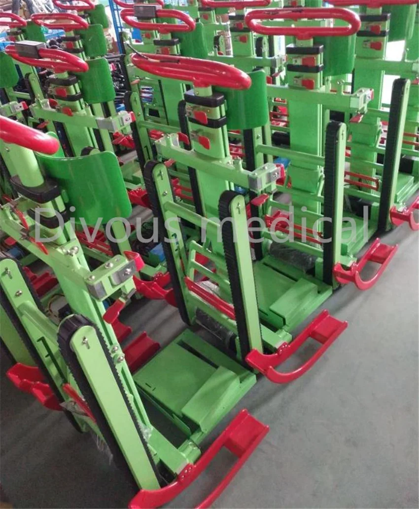 Load 165kg Electric Stair Climbing Wheelchair Motorized Wheel Chair Docking Cart for All Wheelchair Transfer Patients Disabled