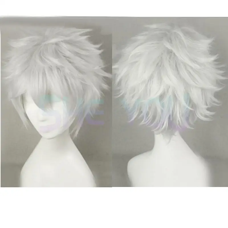 

Anime Gintama /Silver Soul sakata gintoki Cosplay wig Gintoki Silver White cosplay wig + wig cap