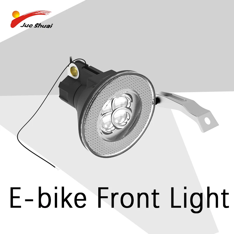 Bicycle Front Light Electric Bike Light LED White Head Lamp for Ebike