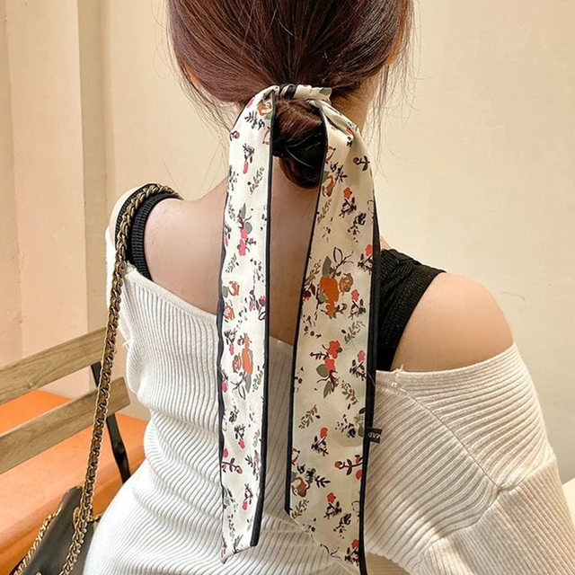 1 Piece Twilly Scarf for Bag New Y Letter Hair Band Spring Small