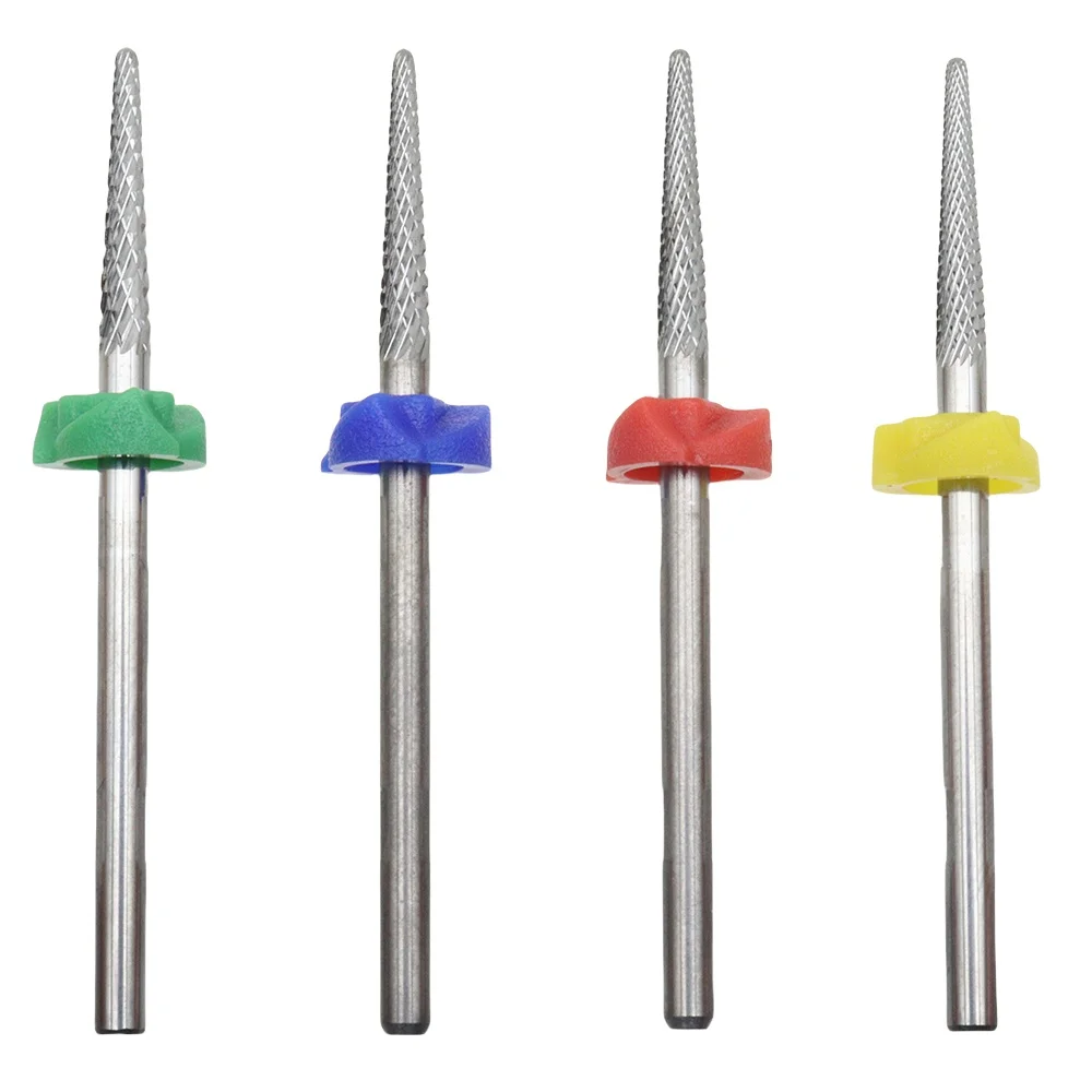 Hot New Tungsten steel Nail Drill Bits Pedicure Carbide Milling Cutter for Nail Files Manicure Cutter Nail Art Tool 2.35mm 3
