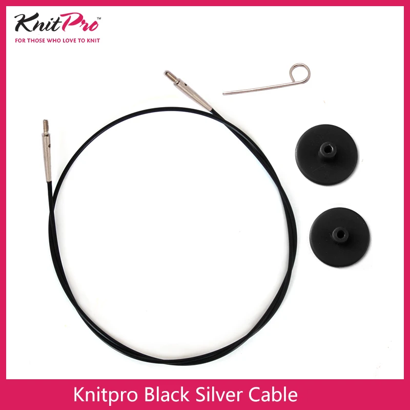 Knitpro výměnnými pletenina jehla kabel barva černá