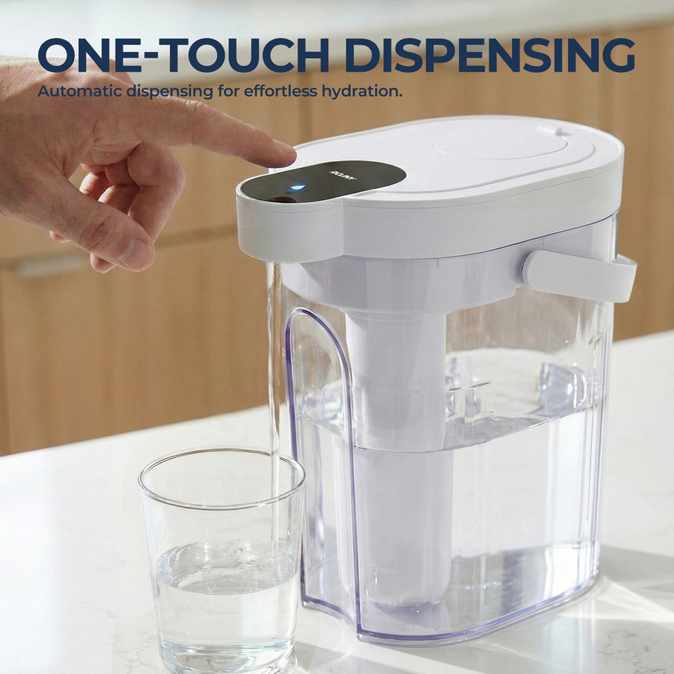  ROUNY Portable Water Dispenser 4L Direct Drinking Machine for Home & Outdoor Use Rechargeable Desktop Water Filter Purifier 