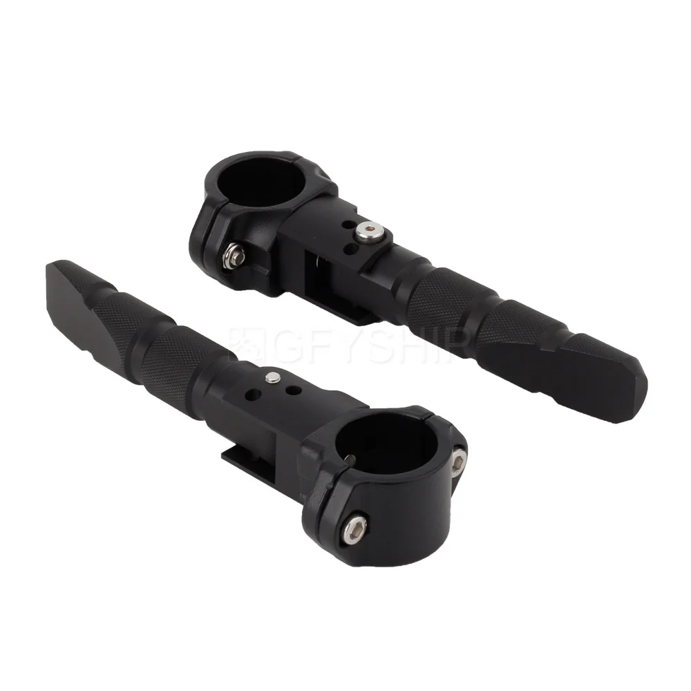 22mm 25mm 27mm 32mm Universal Motorcycle Footrests 360 Rotatable 7/8 1 1.25 Inch Crash Bar Foot Pegs Rests For Most Model
