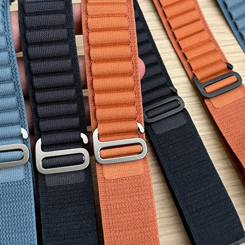 애플 워치 밴드 49mm 46mm 45mm 44mm 42 40 41 2025 트레일 알파인 루프 코레아 브레이슬릿 iWatch 시리즈 울트라 3 2/11 10 SE용 스트랩