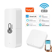 

AUBESS New Tuya WIFI Zigbee Temperature And Humidity Sensor Controller Indoor Hygrometer Thermometer Smart Home For Alexa Google
