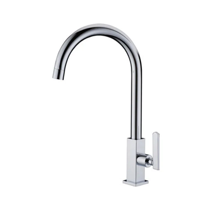 

Full copper chrome single cold kitchen faucet