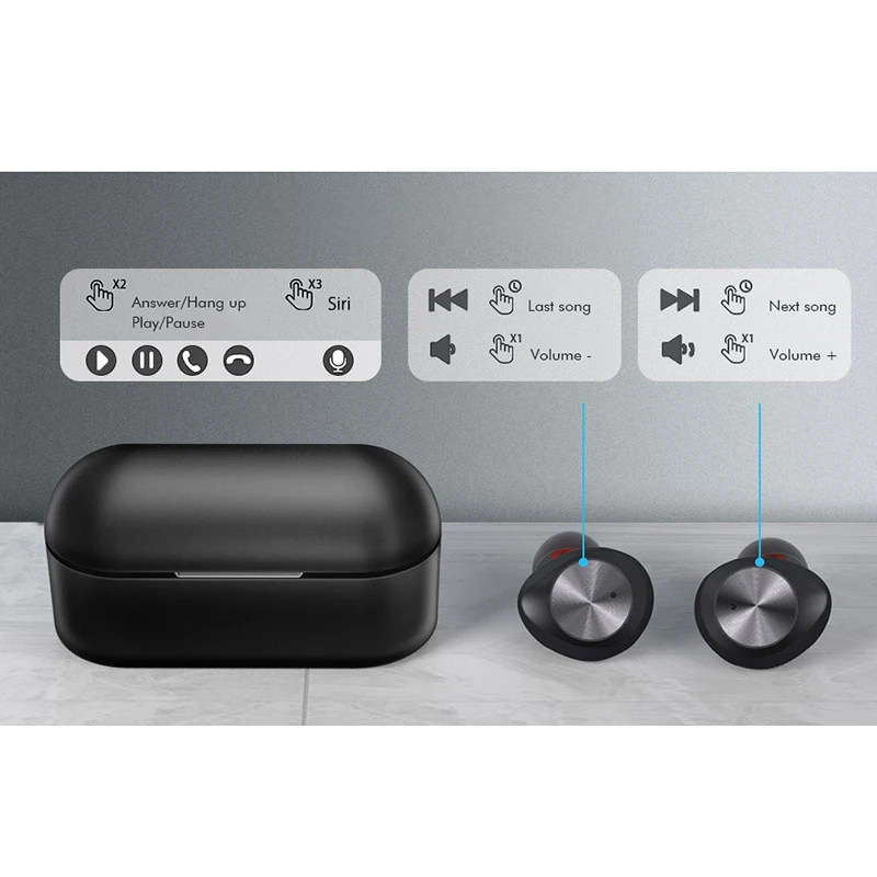 Фото TWS-стереонаушники P3 с поддержкой Bluetooth 2023 и микрофоном №5