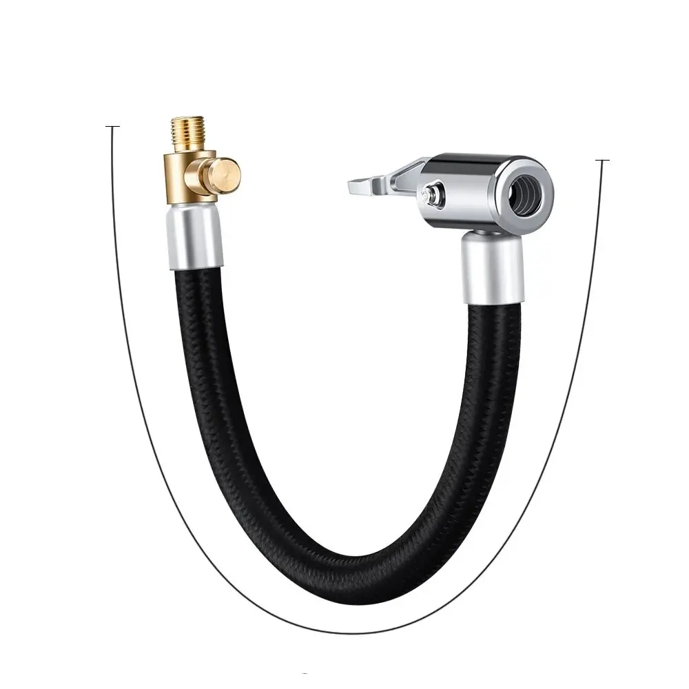 nero+argento) (2 pezzi) 60 cm Auto Car Pneumatico Pneumatico Mandrino Pompa Gonfiatore Tubo Adattatore Valvola Tubo Strumento | Leroy Merlin
