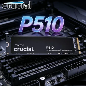 Crucial P510 M.2 2280 PCIe Gen5 NVMe Internal SSD, 256GB 3D NAND Ultra High Speed Gaming Storage Drive For Laptop & Desktop PC 1