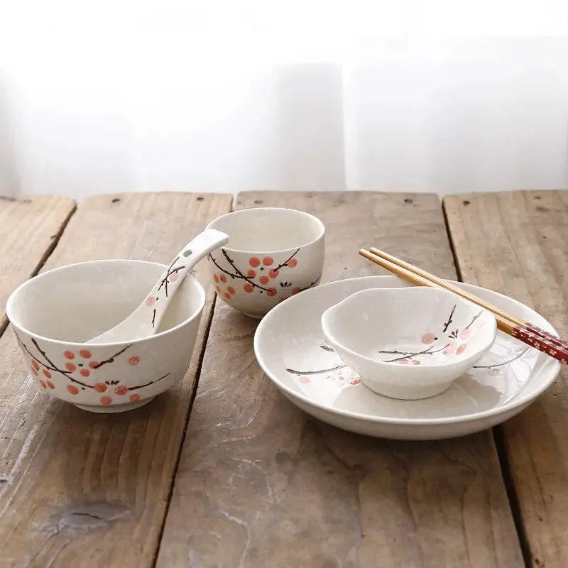 Eco-Friendly Japanese Style Ceramic Dinnerware Set