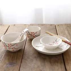 Eco - Friendly Japanese Style Ceramic Dinnerware Set (Color 3)