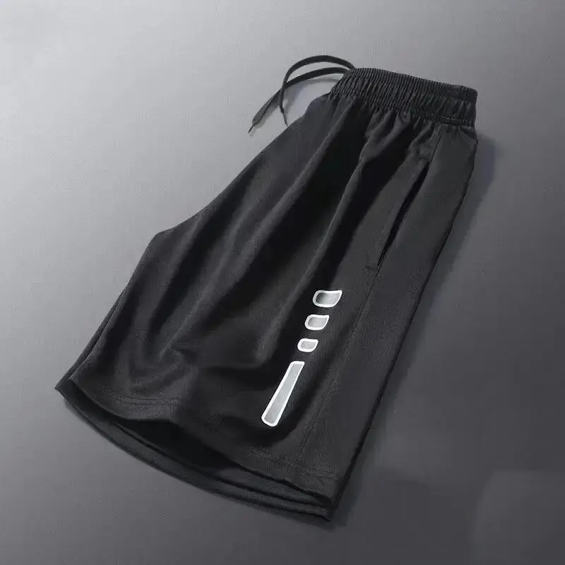 Men's Sports Shorts Casual Quick-drying Running Ice Silk Basketball Summer Thin Beach Football Loose Five-point Pants Tren sports shorts