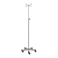 Support de poteau médical IV pliable Mobile, support de perfusion réglable, support d'égouttement pratique et Durable 1