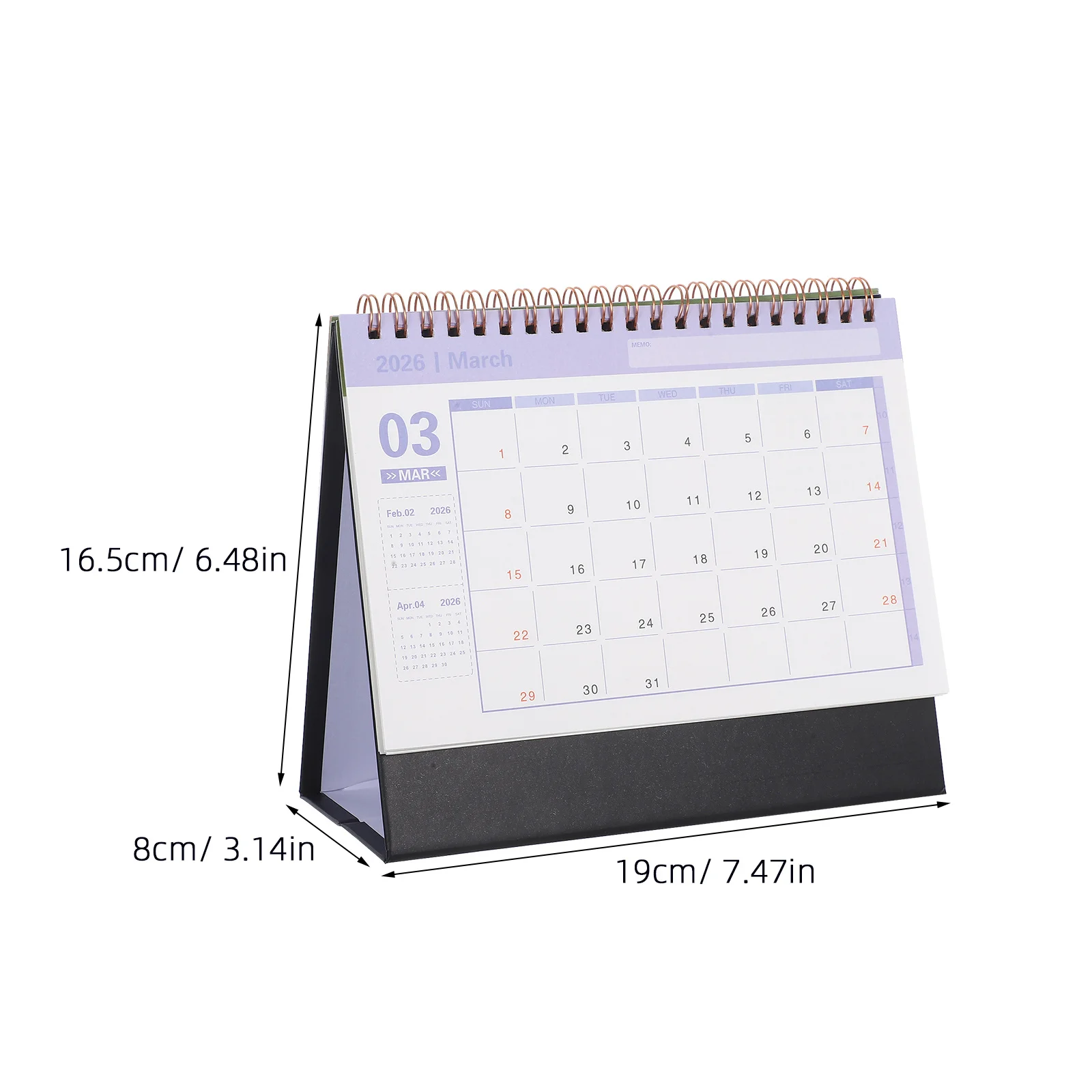 Small Desk Calendar 2025-2026 Calendars Pocket Planner Desktop Pad Mini Notepad  Desk Calendar 2026  Schedule Calendar 
