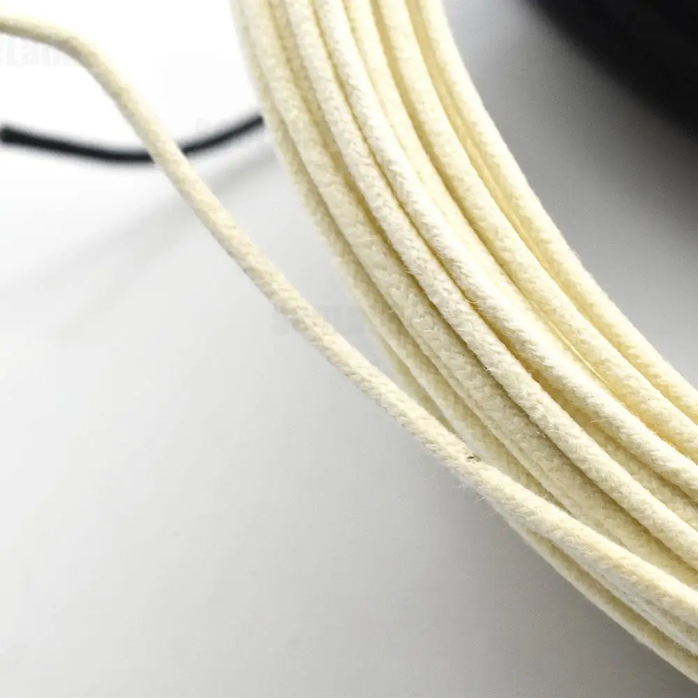 30M Guitar Pickup Cloth Covered Pre-tinned 7-strand Pushback Vintage-style Guitar Wire Parts Instrument Cable