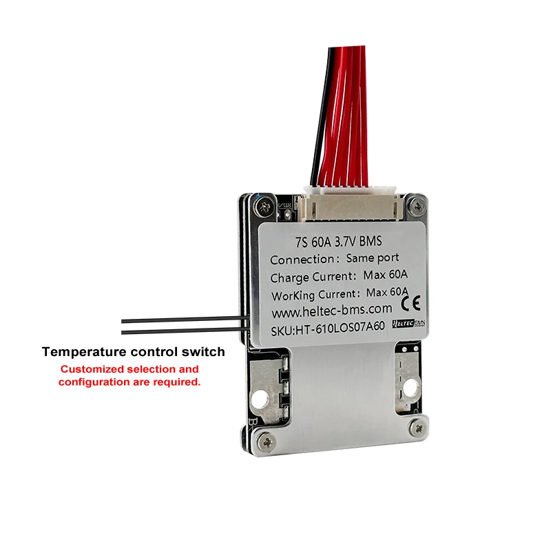 Heltec bms 10s 36v 30a 60a 6S 7S BMS 24V with balanced lithium battery protetcion board for eletronic tools/wheelchair/vehicle 5