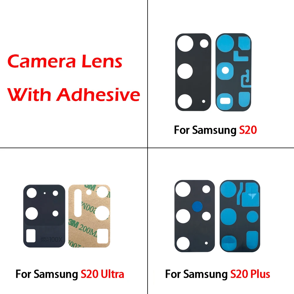 New Back Rear Camera Glass Lens For Samsung S20 S21 S22