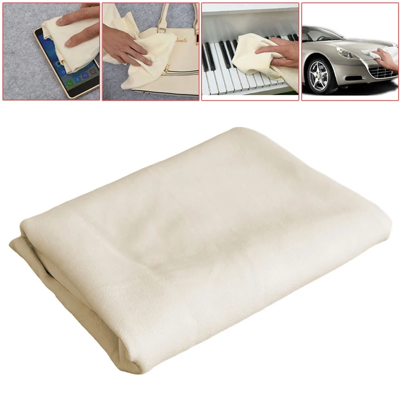 70*100cm Natural Shammy Chamois Leather Car Cleaning Towels Drying Washing Cloth Sponges