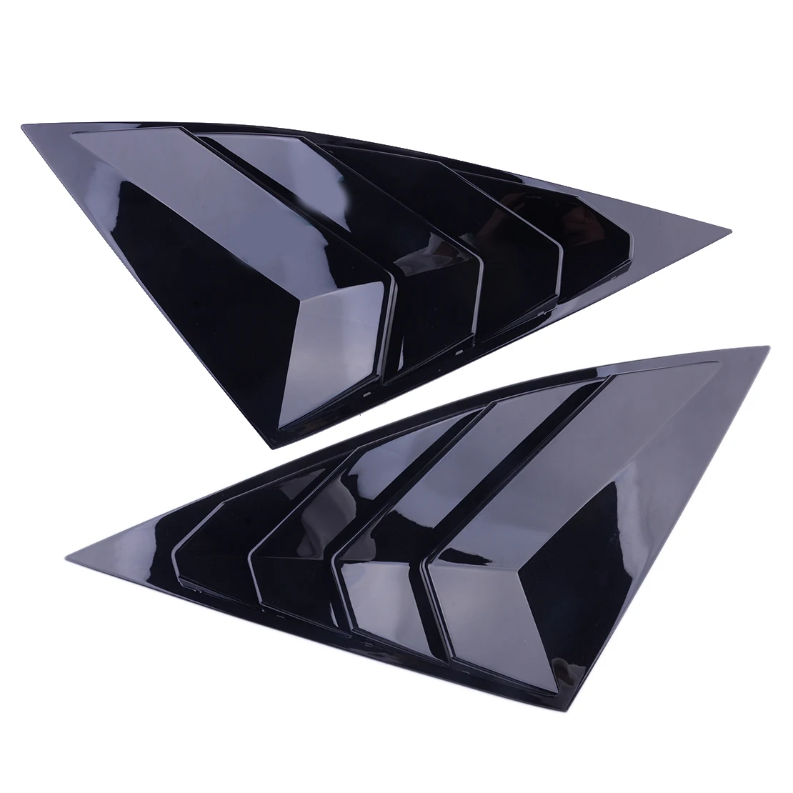 

1 Pair Car Exterior Rear Window Scoop Louver Trim Shutter Cover Vent ABS Glossy Black Fit for Hyundai Tucson 2022