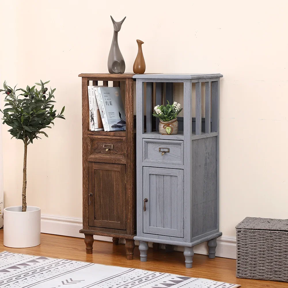 Creative Nordic Style Simple Solid Wood Cabinet for Livingroom Drawers Solid Wood Drawer Storage Cabinet Bedside Storage