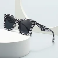 Zebra Print Oversized Square Sunglasses Women Vintage Big Frame Unique Sun Glasses Female Luxury Brand Fashion Shades Gafas Sol 1