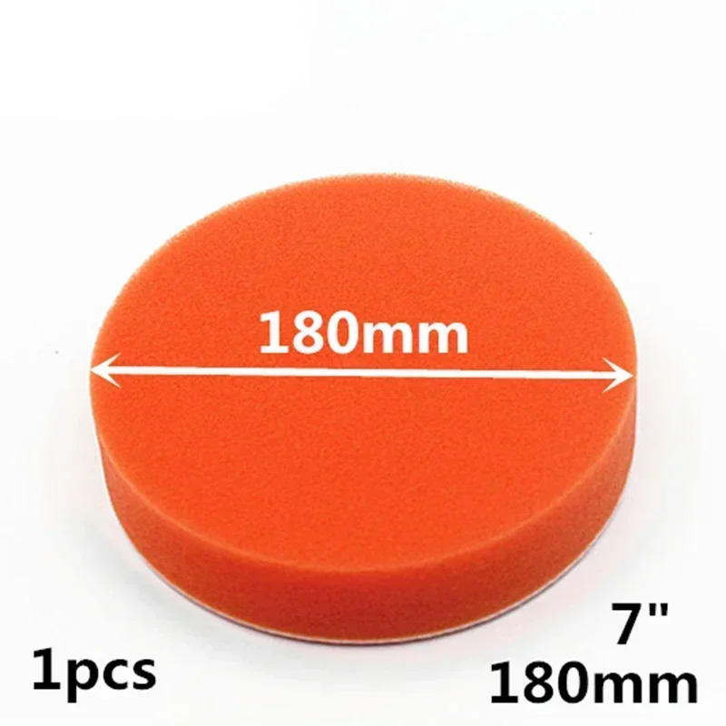 180MM 7 Inch Flat Sponge Gross Polishing Buffing Pad Kit car polishing pad car polish pad car polishing sponge polishing sponge set For Car Polisher Clean Waxing Auto Paint Maintenance Care Tools