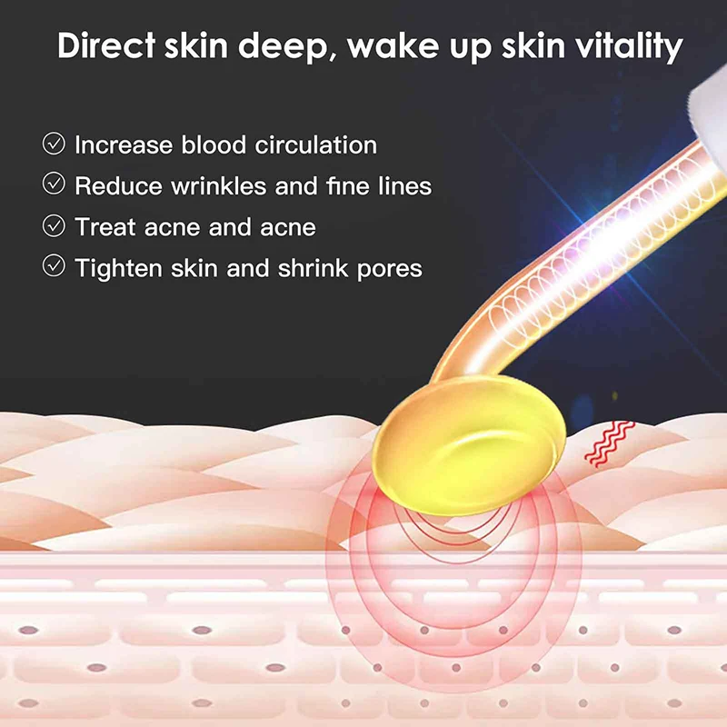 High Frequency Skin Therapy Wand Machine for Acne Anti-aging Facial Massager Skin Rejuvenation Tightening Wrinkle Reducing Tool 3