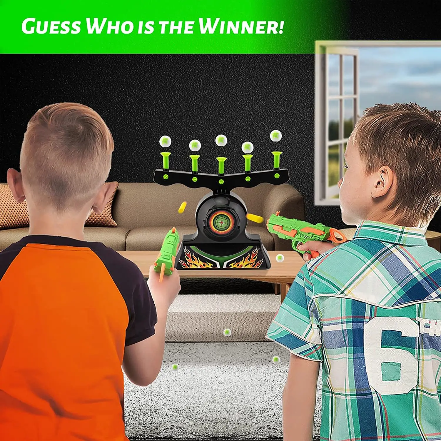 Shooting Targets for Nerf Guns Shooting Game Glow in The Dark Floating Ball Target Practice Toys for Kids Boys Hover Shot 1 Blas 2