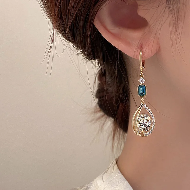 

Zircon Water Drop Earrings French Style Earrings INS Style Women's Earrings Y2K Style KPOP Girl Friendship Gift Party Banquet