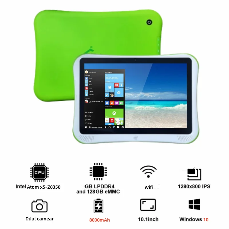 10.1 Inch Windows 10 Tablet - 4GB RAM, 64GB ROM, X5-Z8350, 1280x800 IPS, WIFI, 8000mAh, HDMI-Compatible Description Image.This Product Can Be Found With The Tag Names Computer Office, Tablets, Windows 10 tablets pc