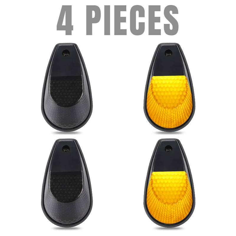 4pcs Yellow Light