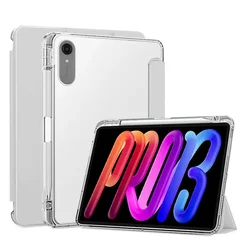 Lenovo Idea Tab Pro Gen 2 13 Trifold Soft Back Stand Case with Pen Holder for Idea Tab Pro Gen2 13 (Gray)