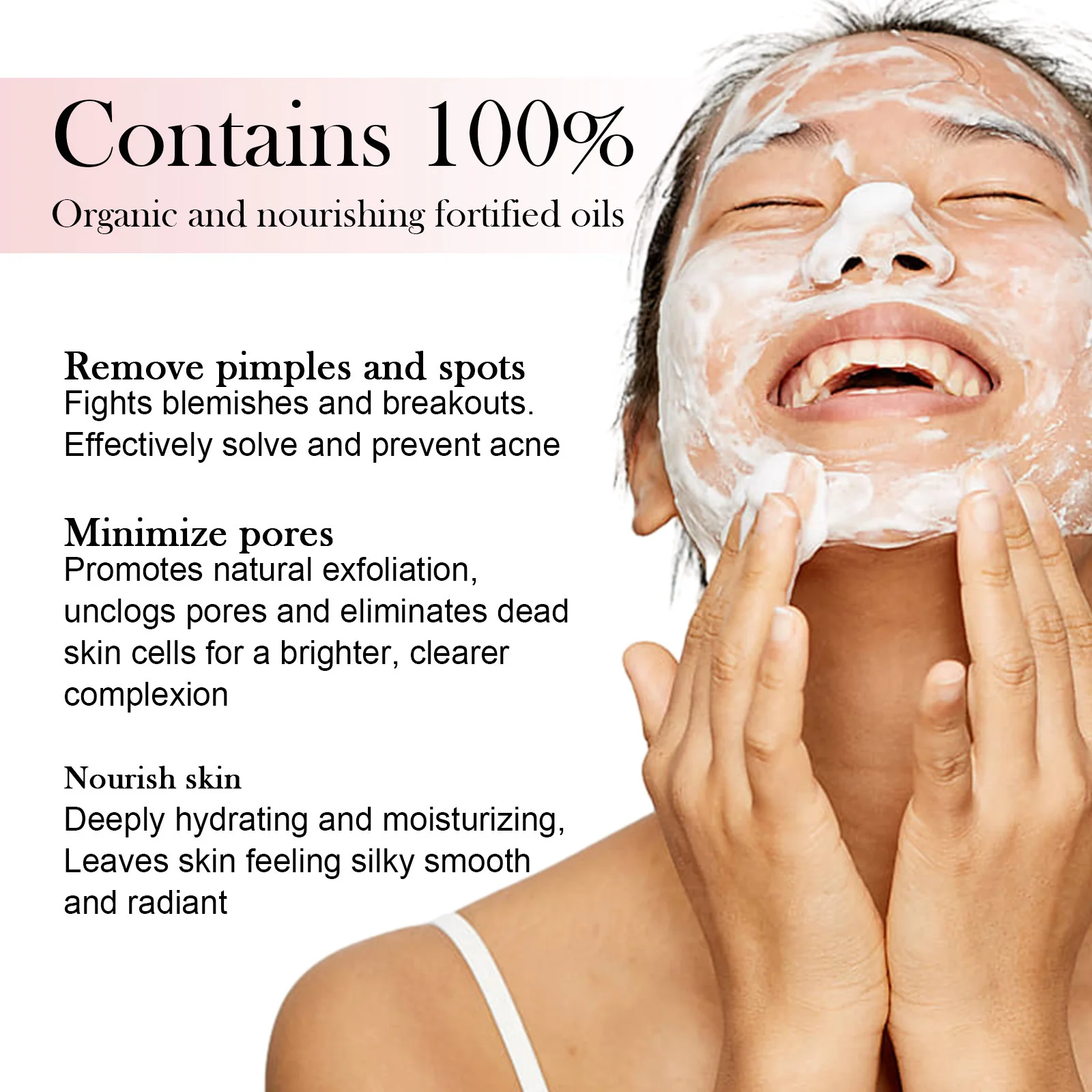 Hyaluronic Acid Cleansing Mousse A-cne Removal Blackheads Oil Control Deep Exfoliating Peeling Shrink Pores Facial Cleanser Foam 3
