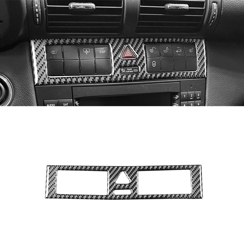 

Углеродное волокно для Mercedes Benz C Class W203 2005-2007, автомобильная панель для экстренных ситуаций, внутренние аксессуары
