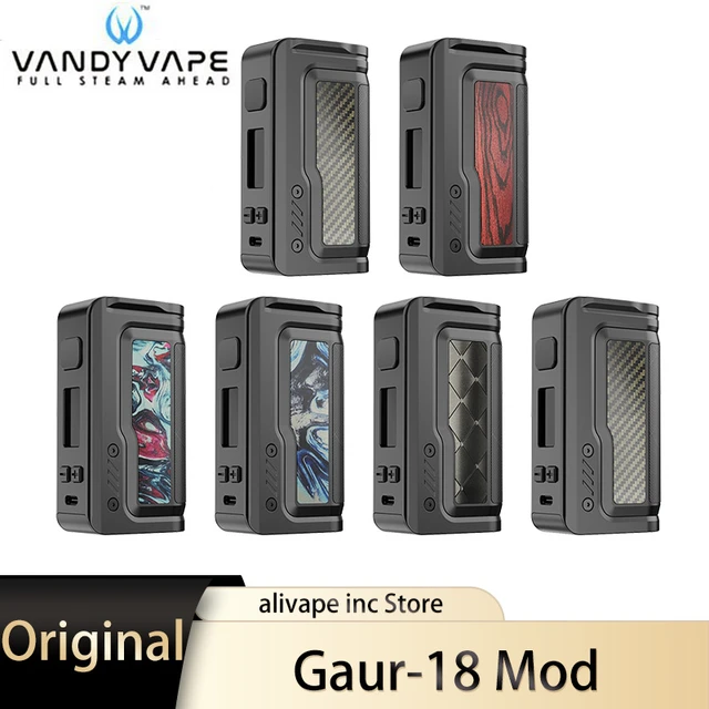Original Vandy Vape Gaur-18 Mod 200W Powered By Dual 18650