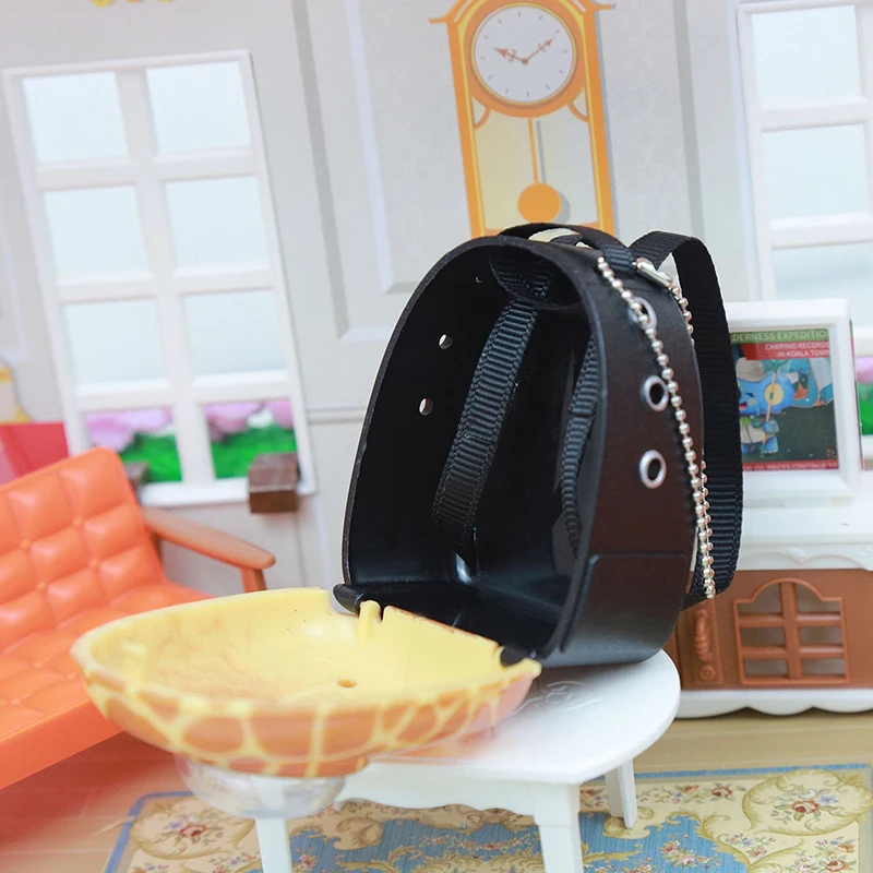 Doll House Decoration Accessories Mini Cat Model Pet Space Bag Doll House Accessories 5