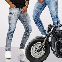 2025 Nouveaux pantalons de loisirs moto jeans pantalons d'équitation tout-terrain motocross pantalons d'équitation conception de fermeture éclair plusieurs poches 6