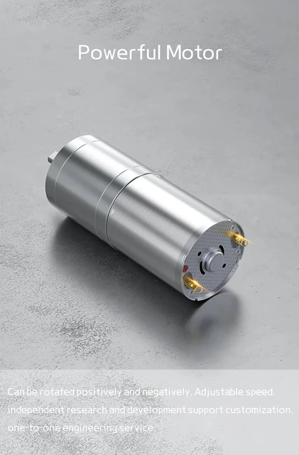 Motoriduttore DC 12V 25GA-370 Con Ingranaggi Metallici - 500 RPM Per Serrature Elettroniche E Robot