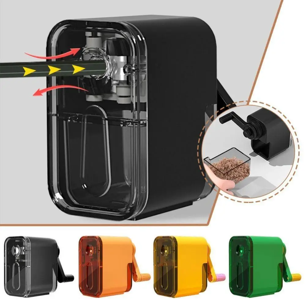 내구성 연필 연마기, 탁상 회전 스틱 방지 리드, 핸드 크랭크 기계 도구, 학교 용품