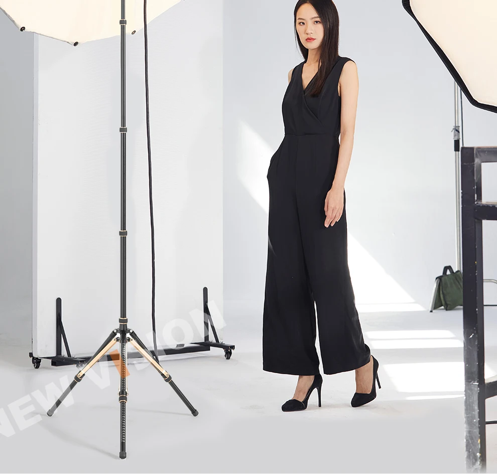 QZSD LS-255/285 Reverse folding light stand Photography outdoors Portable tripod